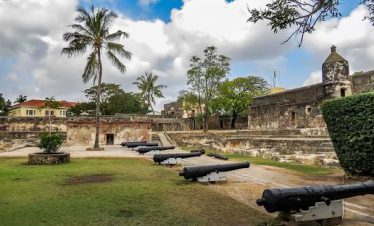 Fort Jesus canon ball guns