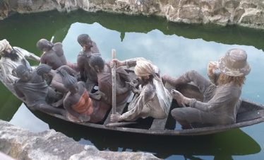 Boat showcasing a historical event at the Cultural Heritage Centre