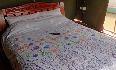 K camp floating tents interior.